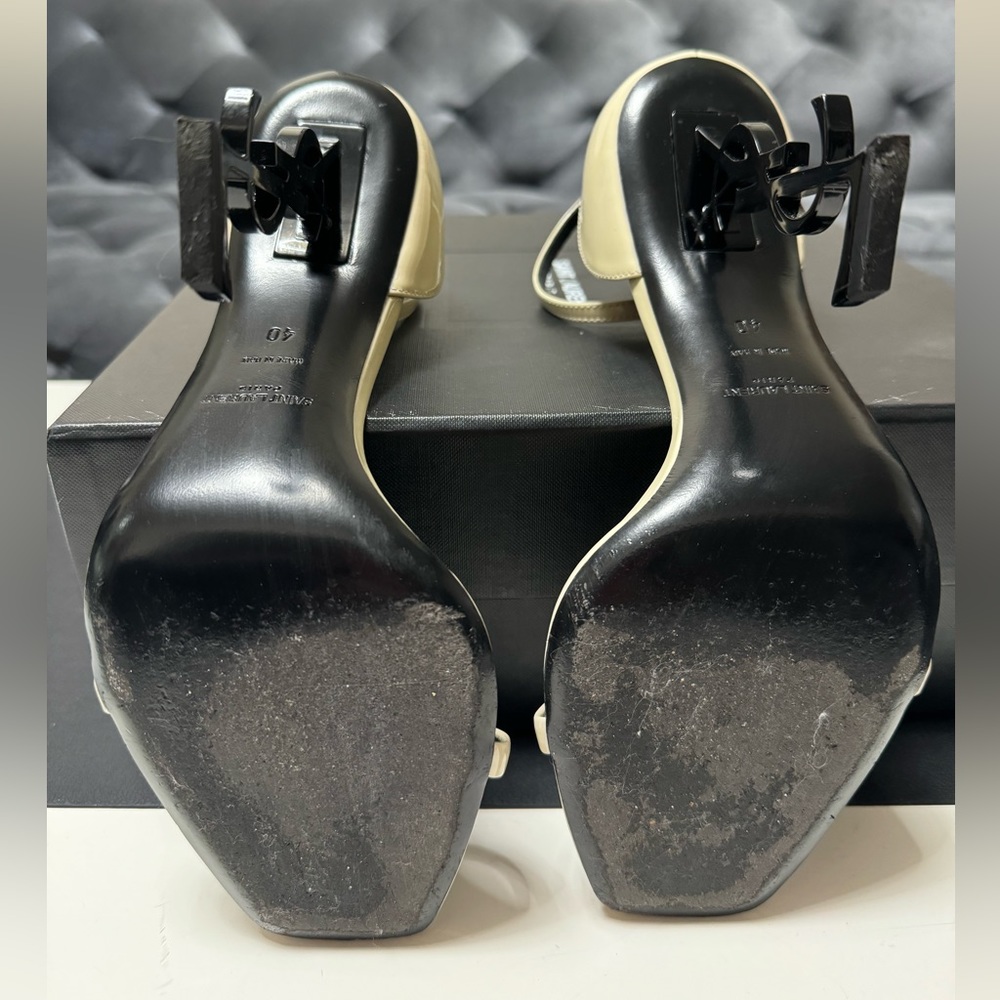 Opyum YSL Logo-Heel Sandals with Black
Hardware - Picture 6 of 12